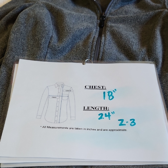 Amazon Essentials Gray Fleece Zip-Up Jacket NWT - Picture 9 of 9